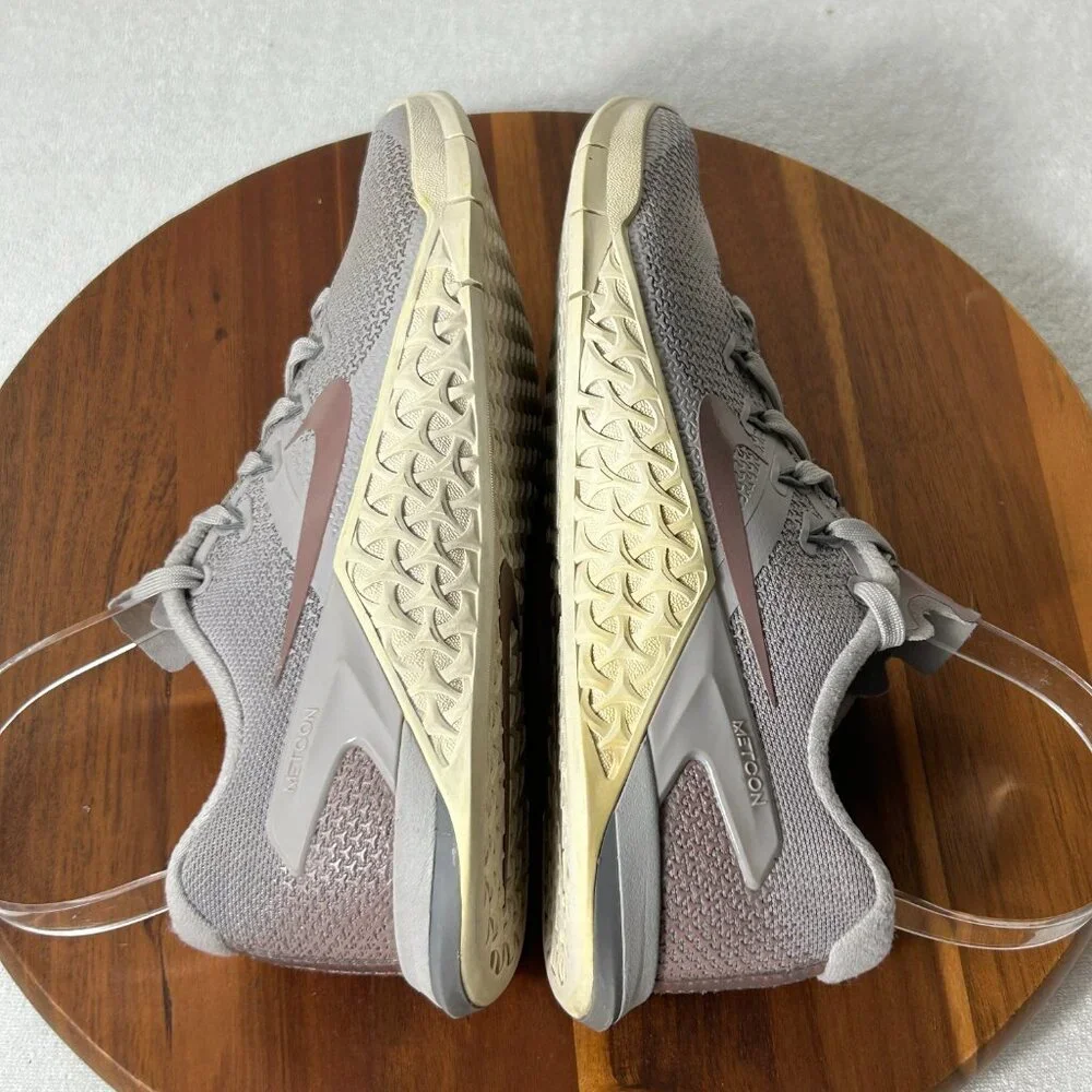 Nike Metcon Gray/Plum Mesh Running Athletic Training Sneakers Shoes Women 5 - Picture 7 of 9